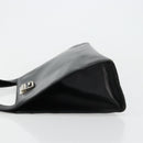 GUCCI Shoulder Bag Leather Black Silver 001 3038 Auth 178252-4