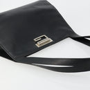 GUCCI Shoulder Bag Leather Black Silver 001 3038 Auth 178252-6