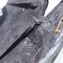 GUCCI Bamboo Hand Bag Leather Black Gold Auth 178255-19