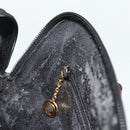 GUCCI Bamboo Hand Bag Leather Black Gold Auth 178255-20