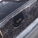 GUCCI Bamboo Hand Bag patent Black Gold 000 4781 0295 Auth 178256-10