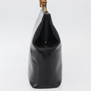 GUCCI Bamboo Hand Bag patent Black Gold 000 4781 0295 Auth 178256-4