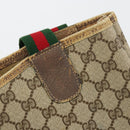 GUCCI GG Supreme Web Sherry Line Tote Bag PVC Beige Gold 39 02 003 Auth 178259-10