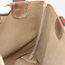 GUCCI GG Supreme Web Sherry Line Tote Bag PVC Beige Gold 39 02 003 Auth 178259-19