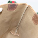 GUCCI GG Supreme Web Sherry Line Tote Bag PVC Beige Gold 39 02 003 Auth 178259-20
