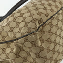 GUCCI GG Canvas Tote Bag Beige Gold 296835 Auth 178263-13