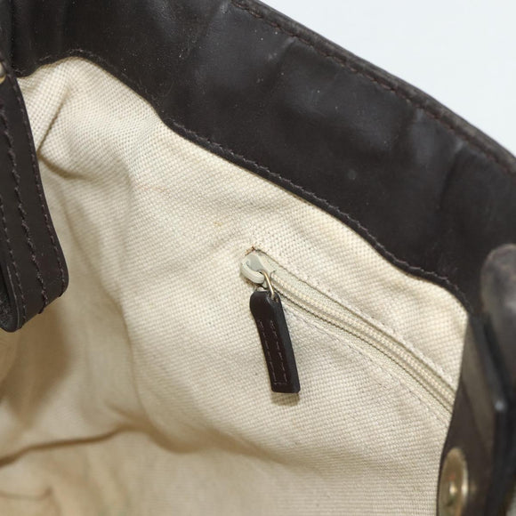 GUCCI GG Canvas Tote Bag Beige Gold 296835 Auth 178263