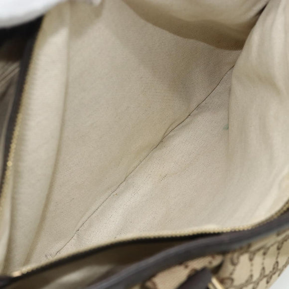 GUCCI GG Canvas Tote Bag Beige Gold 296835 Auth 178263