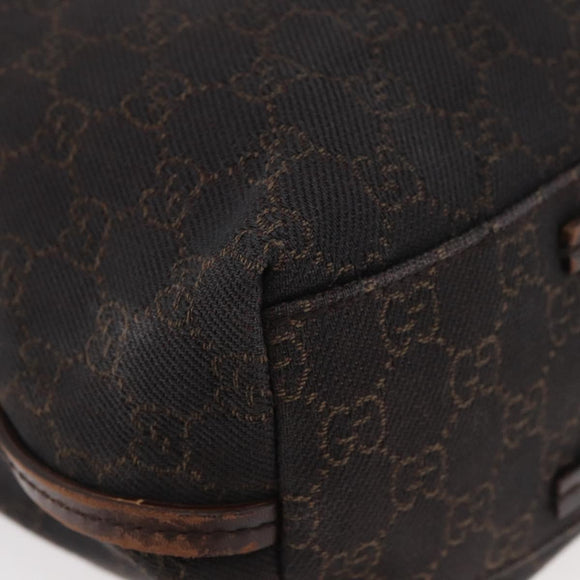 GUCCI GG Canvas Shoulder Bag Brown 101341 Auth 178264