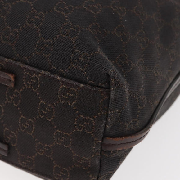 GUCCI GG Canvas Shoulder Bag Brown 101341 Auth 178264