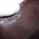 GUCCI GG Canvas Shoulder Bag Brown 101341 Auth 178264-10