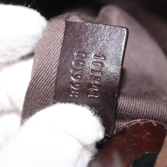 GUCCI GG Canvas Shoulder Bag Brown 101341 Auth 178264