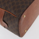 CELINE Macadam Canvas Hand Bag PVC Leather Brown Gold Auth 178270-12