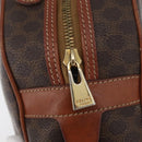 CELINE Macadam Canvas Hand Bag PVC Leather Brown Gold Auth 178270-14
