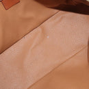 CELINE Macadam Canvas Hand Bag PVC Leather Brown Gold Auth 178270-17