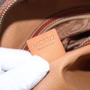 CELINE Macadam Canvas Hand Bag PVC Leather Brown Gold Auth 178270-22