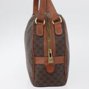 CELINE Macadam Canvas Hand Bag PVC Leather Brown Gold Auth 178270-5