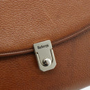 Burberrys Hand Bag Leather 2way Brown Gold Auth 178273-16