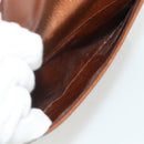 Burberrys Hand Bag Leather 2way Brown Gold Auth 178273-23