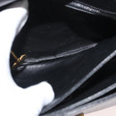 CELINE Schoudertas Leer Zwart Goud Auth 178275-22