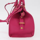 SAINT LAURENT Petit Cabas Hand Bag Leather 2way Pink Gold Auth 178276A-3