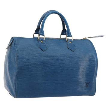 LOUIS VUITTON Epi Speedy 30 Hand Bag Toledo Blue M43005 LV Auth 178278A