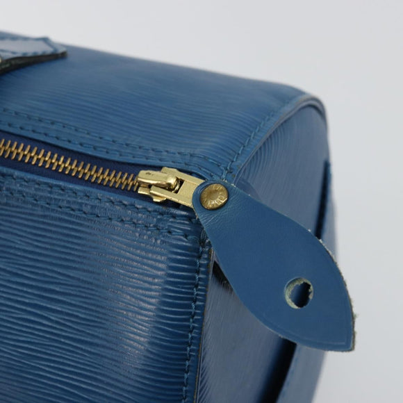 LOUIS VUITTON Epi Speedy 30 Hand Bag Toledo Blue M43005 LV Auth 178278A
