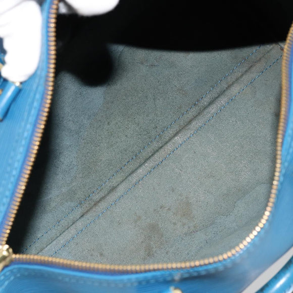LOUIS VUITTON Epi Speedy 30 Hand Bag Toledo Blue M43005 LV Auth 178278A