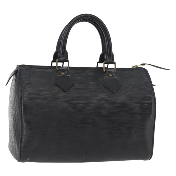 LOUIS VUITTON Epi Speedy 25 Hand Bag Black M59042 LV Auth 178286