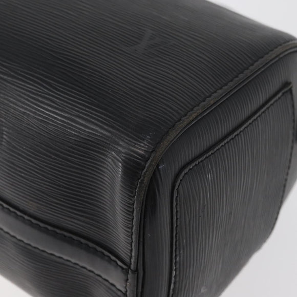 LOUIS VUITTON Epi Speedy 25 Hand Bag Black M59042 LV Auth 178286