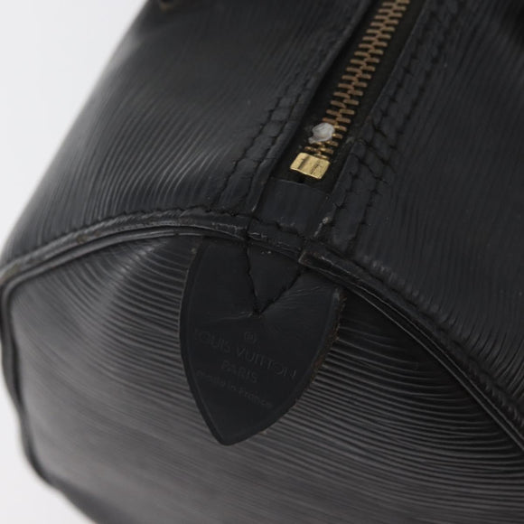 LOUIS VUITTON Epi Speedy 25 Hand Bag Black M59042 LV Auth 178286