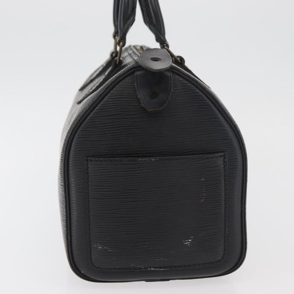 LOUIS VUITTON Epi Speedy 25 Hand Bag Black M59042 LV Auth 178286