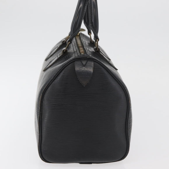 LOUIS VUITTON Epi Speedy 25 Hand Bag Black M59042 LV Auth 178286