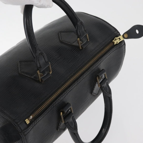 LOUIS VUITTON Epi Speedy 25 Hand Bag Black M59042 LV Auth 178286