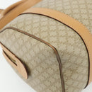 CELINE Macadam Canvas Hand Bag PVC 2way Beige Gold Auth 178288A-15