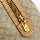 CELINE Macadam Canvas Hand Bag PVC 2way Beige Gold Auth 178288A-16