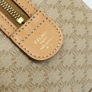 CELINE Macadam Canvas Hand Bag PVC 2way Beige Gold Auth 178288A-18