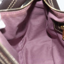 BALLY Shoulder Bag Leather Brown Gold Auth 178289A-18