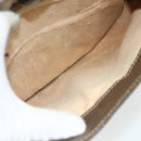GUCCI Web Sherry Line GG Supreme Bag PVC Beige Gold 66 02 024 Auth 178292-21