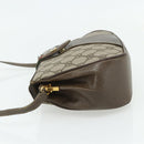 GUCCI Web Sherry Line GG Supreme Bag PVC Beige Gold 66 02 024 Auth 178292-4