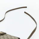 GUCCI Web Sherry Line GG Supreme Bag PVC Beige Gold 66 02 024 Auth 178292-9