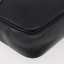 Christian Dior Shoulder Bag Leather Black Gold Auth 178293A-9