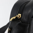 Christian Dior Shoulder Bag Leather Black Gold Auth 178293A-10