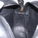 Christian Dior Shoulder Bag Leather Black Gold Auth 178293A-18