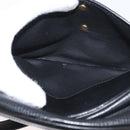 Christian Dior Shoulder Bag Leather Black Gold Auth 178293A-20