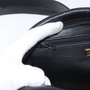 Christian Dior Shoulder Bag Leather Black Gold Auth 178293A-21