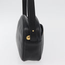 Christian Dior Shoulder Bag Leather Black Gold Auth 178293A-4
