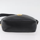 Christian Dior Shoulder Bag Leather Black Gold Auth 178293A-5