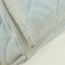 BALENCIAGA Chain Crash Schultertasche Denim Blau Silber 716393 Auth 178295SAM-15