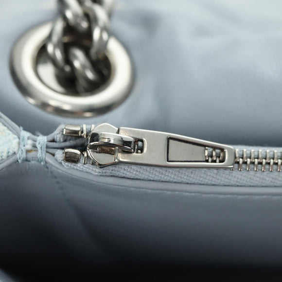 BALENCIAGA Chain Crash Schultertasche Denim Blau Silber 716393 Auth 178295SAM